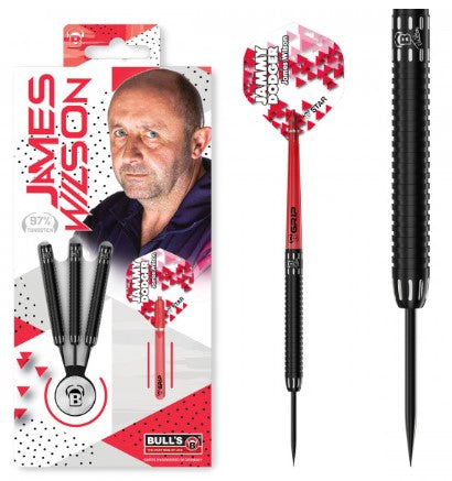 BULL'S DE - James Wilson - Jammy Dodger - Steel Tip Darts - 97% Tungsten
