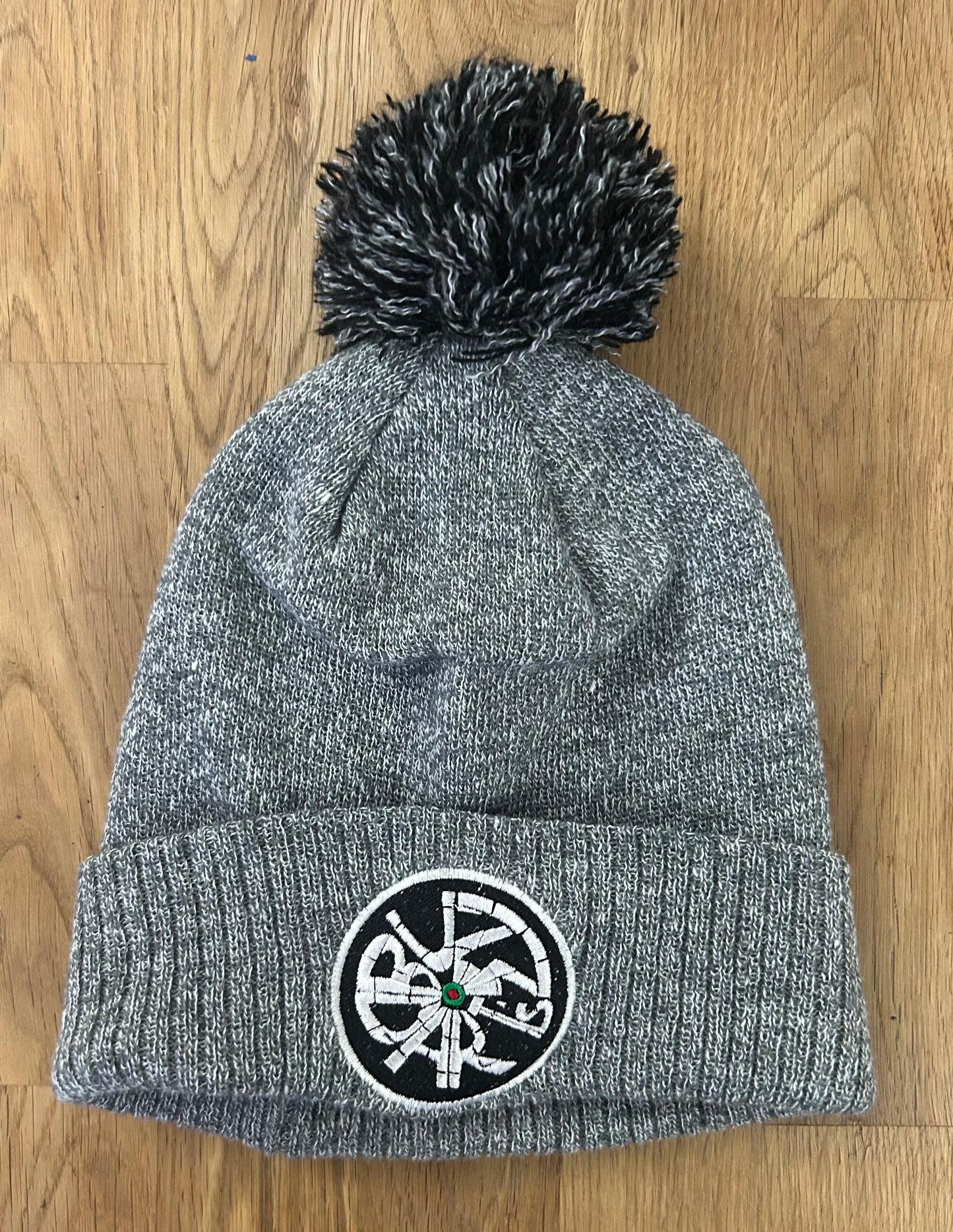 Buzz Darts - Pom Pom Winter Hat - Light Grey