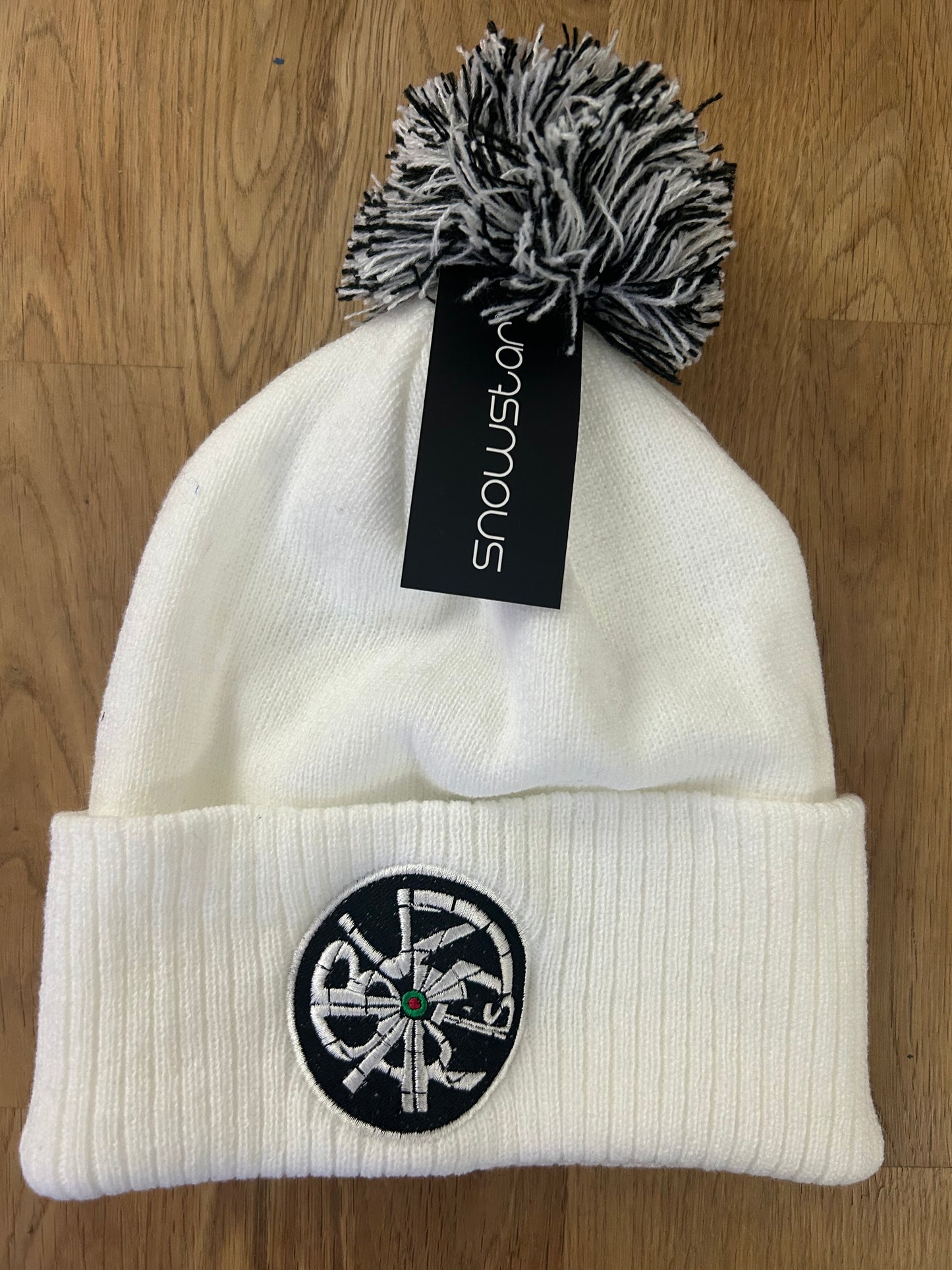 Buzz Darts - Pom Pom Winter Hat - White
