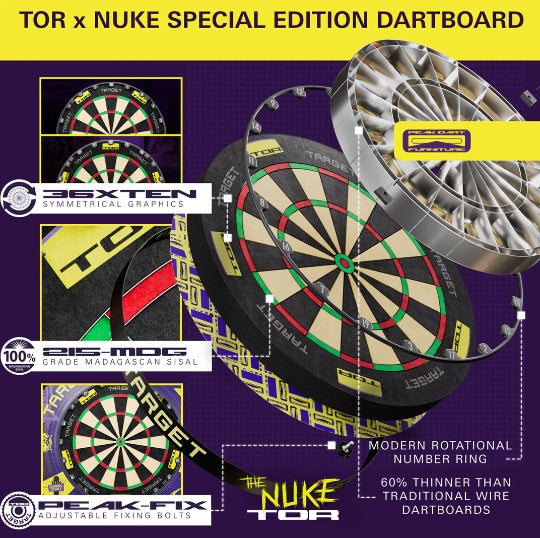 Target - Luke Littler - World Champion Surround and TOR Board Bundle (STOCK ITEM)
