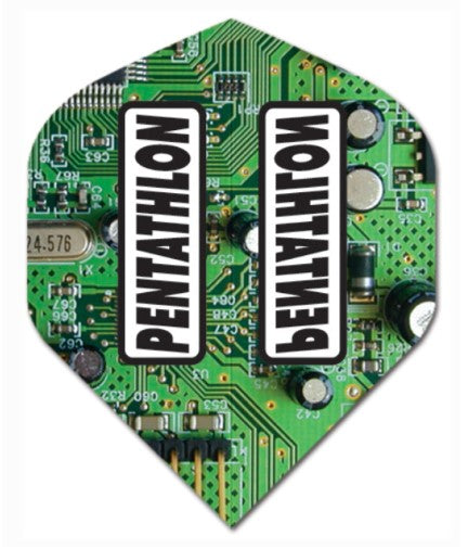 Pentathlon - Luke Humphries - Dart Flights - Standard - 100 Micron - Circuit Board - 3 sets (STOCK ITEM)