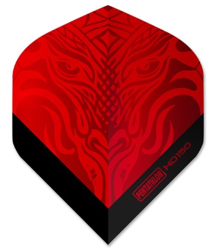 Pentathlon - Dart Flights - HD150 - Metallic - Red