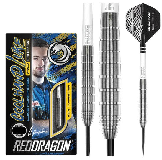 Red Dragon - Luke Humphries - TX1 - Steel Tip Darts - 90% Tungsten (STOCK ITEM)