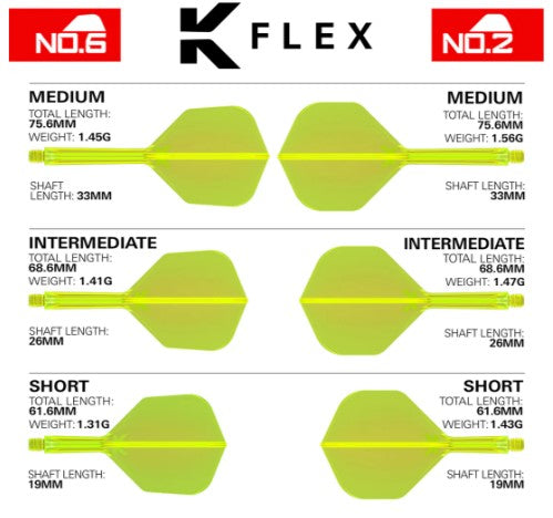 Target K-Flex One Piece No6 Flights - Neon Yellow