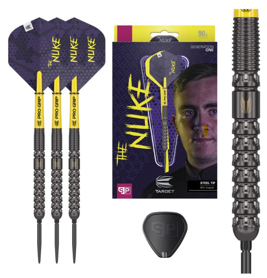 Target - Luke 'The Nuke' Littler G1 - Steel Point Darts - Swiss Point - 90% Tungsten (STOCK ITEM)
