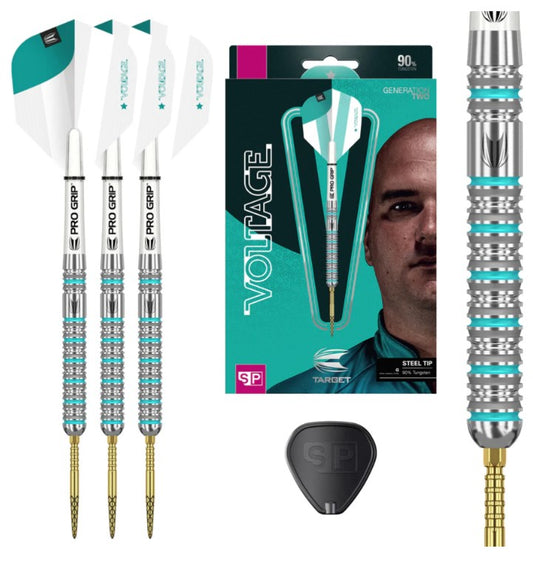 Target - 'Voltage' Rob Cross - Gen 2 - Steel Point Darts - Swiss Point - 90% Tungsten (STOCK ITEM)