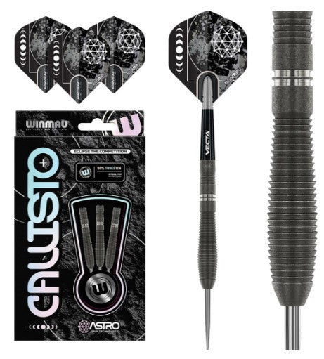 WINMAU Darts Callisto Serie 90% Professioneel Wolfraam Dartsset met WINMAU Darts Callisto Serie 90% Professioneel Wolfraam Dartsset met
