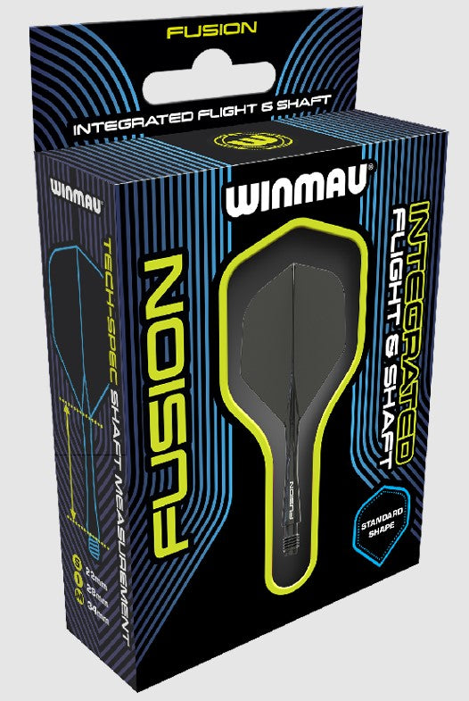 Winmau - Fusion - Intergrated Flight & Shaft - No2 - Black