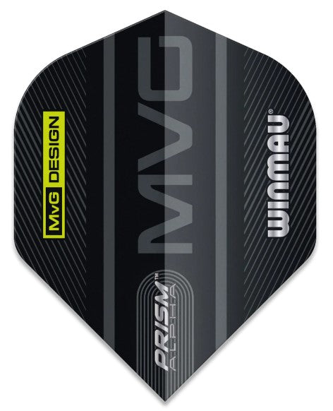 Winmau - MVG - Black & Grey - Pro Series - Prism Alpha Dart Flights