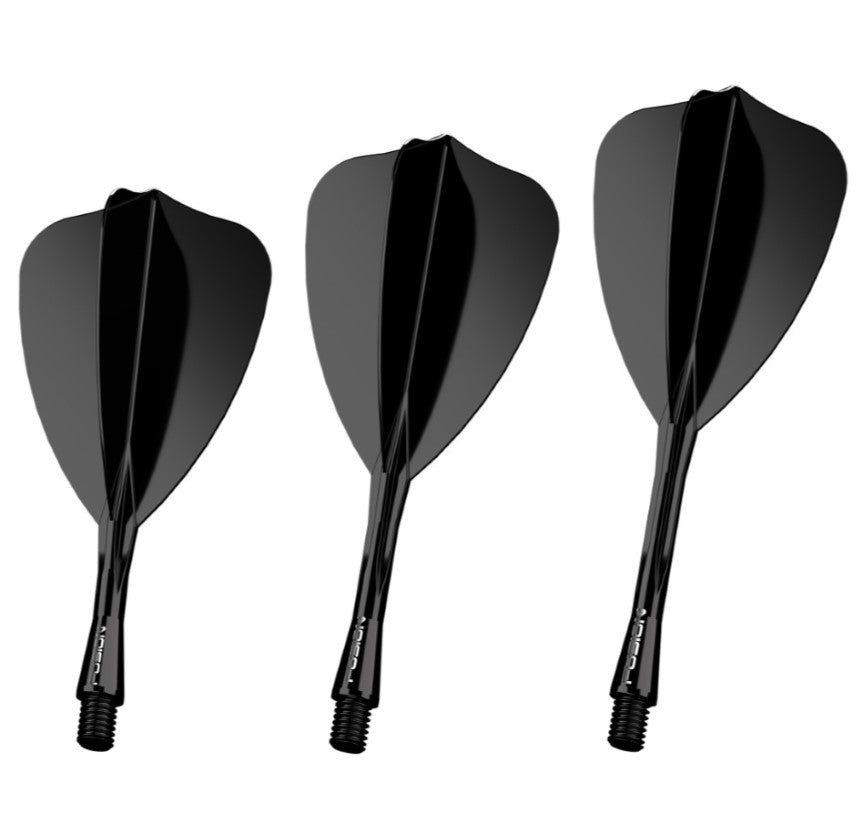 Winmau - Fusion - Intergrated Flight & Shaft - Arrow - Black (STOCK ITEM)