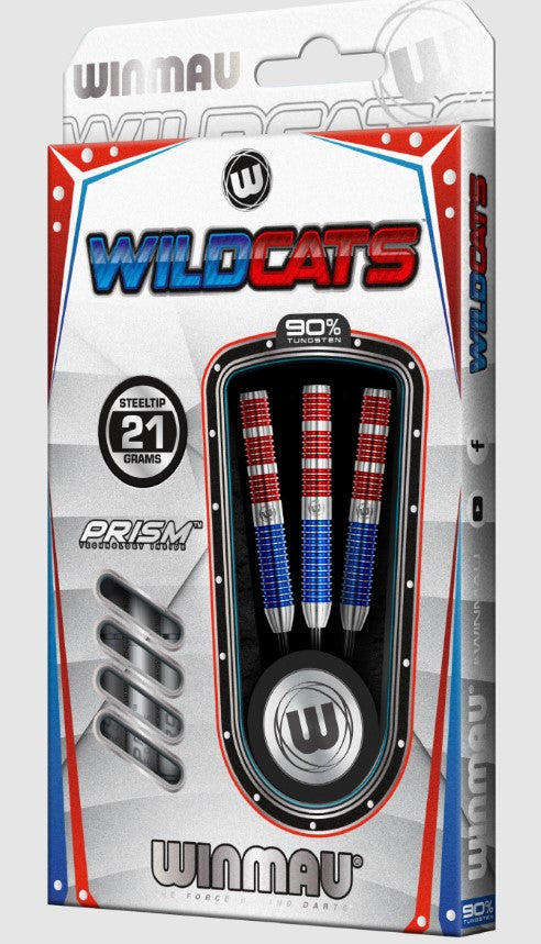 Winmau WildCats - Steel Tip Darts - 90% Tungsten Alloy - RRP £37.95