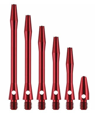 Designa - Aluminium Stems - Darts Shafts - Red