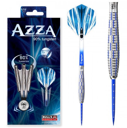 BULL'S DE - Azza - Steel Tip Darts - 90% Tungsten - Blue