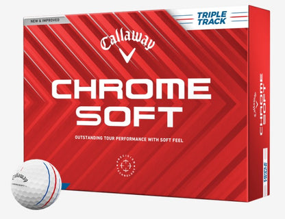 Callaway - Chrome Soft Golf Balls - White - Triple Track