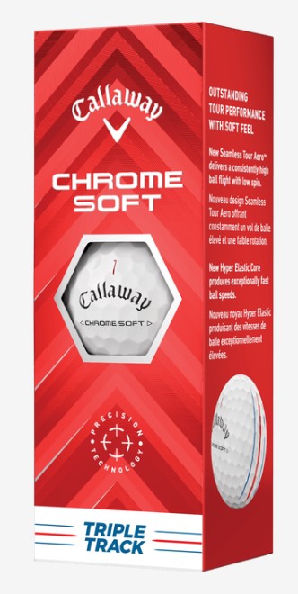 Callaway - Chrome Soft Golf Balls - White - Triple Track