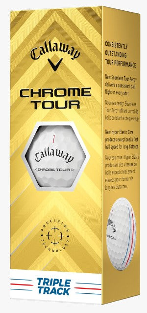 Callaway - Chrome Tour Golf Balls - White - Triple Track