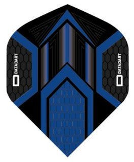 Datadart - Hex - Dart Flights - Standard No.2 - 100 Micron - Black/Blue