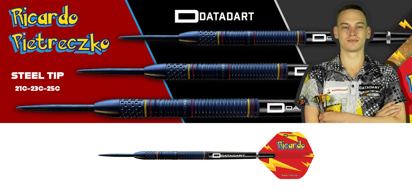 Datadart - Ricardo Pietreczko - Pikachu - Steel Tip Darts - 90% Tungsten