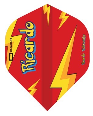 Datadart - Ricardo Pietreczko - Dart Flights - Standard No.2 - 100 Micron - Red