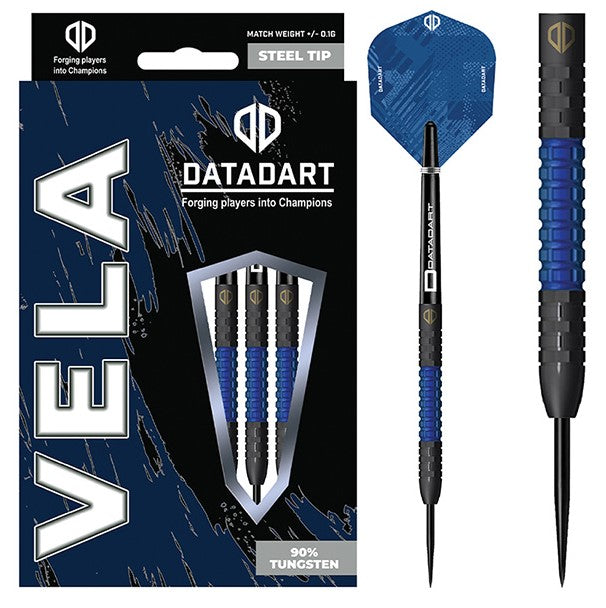 Datadart - Vela - Steel Tip Darts - 90% Tungsten