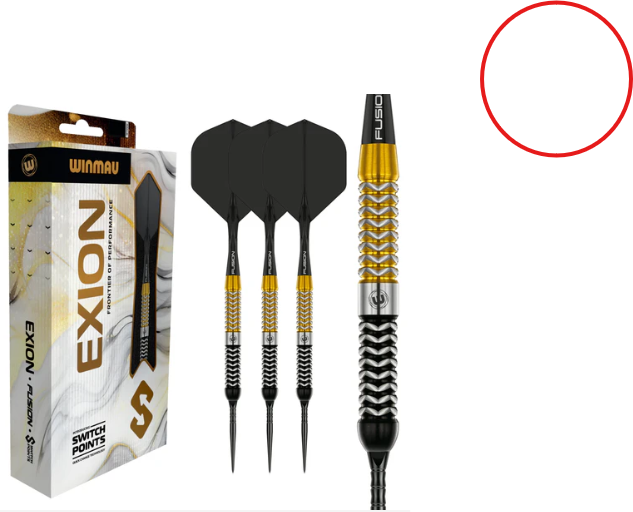 Winmau - Exion - Switch Points- Steel Tip Dart - 90% Tungsten (STOCK ITEM)