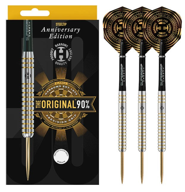Harrows - Anniversary Edition - Steel Tip Darts - The Original - 90% T ...