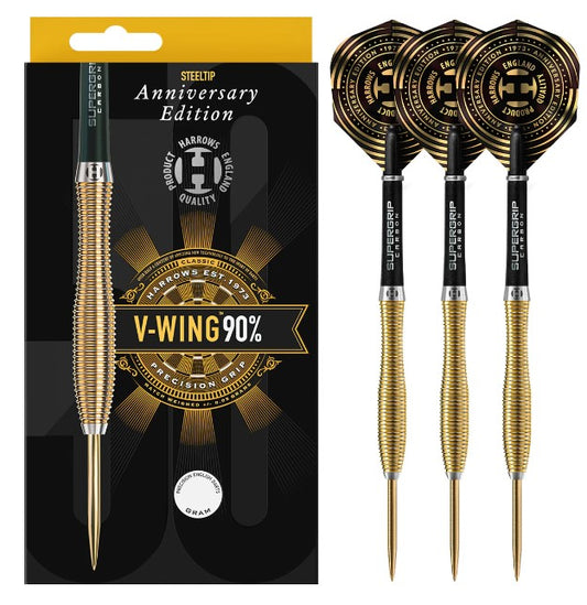 Harrows - Anniversary Edition - Steel Tip Darts - V-Wing - 90% Tungsten