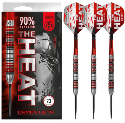 Harrows - Damon Heta - The Heat - Series 2 - Steel Tip Darts - 90% Tungsten