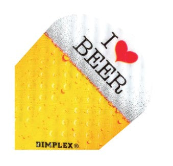 Harrows - Dart Flights - Dimplex - Standard No.6 - I Love Beer