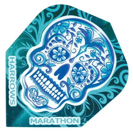 Harrows - Dart Flights - Marathon - Standard No.6 - Candy Skull