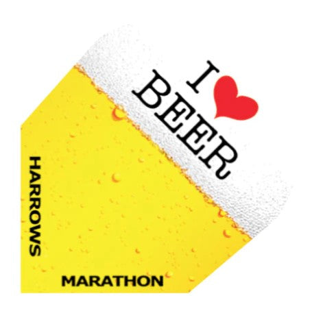 Harrows - Dart Flights - Marathon - Standard No.6 - I Love Beer