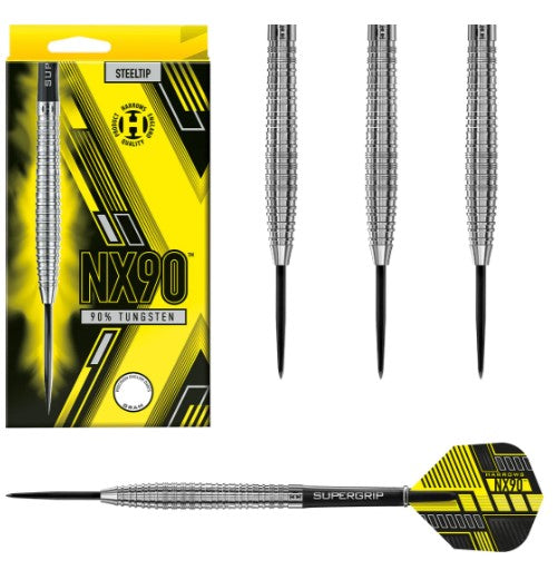 Harrows - NX90 - 90% Tungsten - Steel Tip Darts