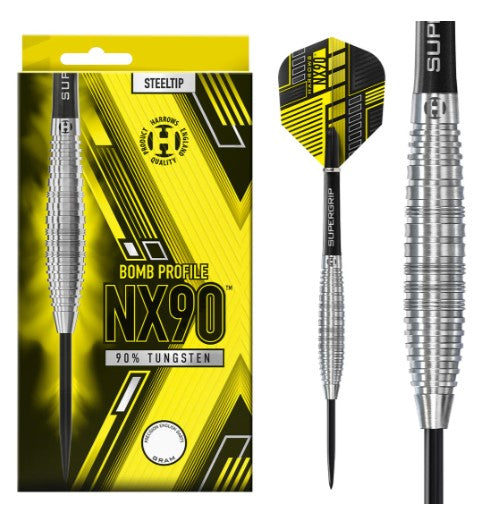 Harrows - NX90 - Bomb - Steel Tip Darts - 90% Tungsten