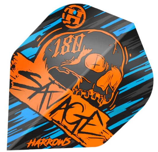 Harrows - Dart Flights - Savage - Orange/Blue