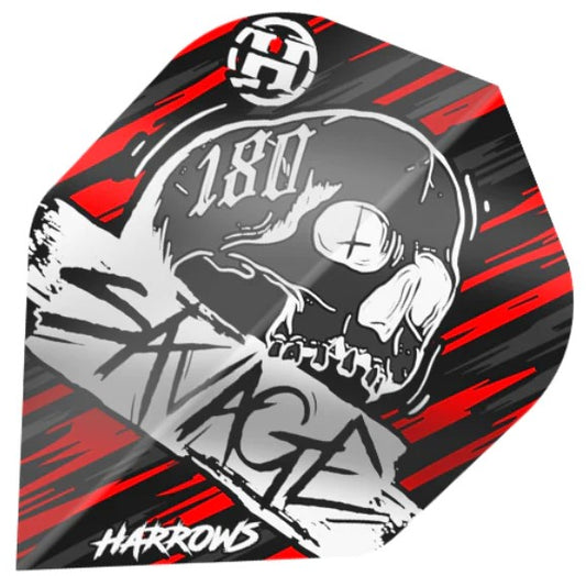 Harrows - Dart Flights - Savage - Red/Silver