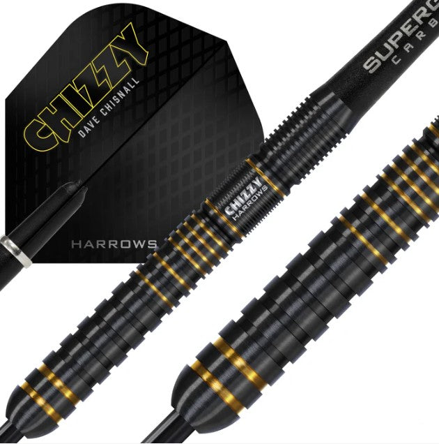 Harrows - Dave Chisnall - Chizzy - Series 3 - Steel Tip Darts - 90% Tungsten