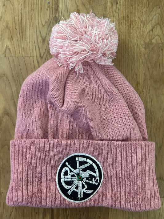 Buzz Darts - Pom Pom Winter Hat - Pink