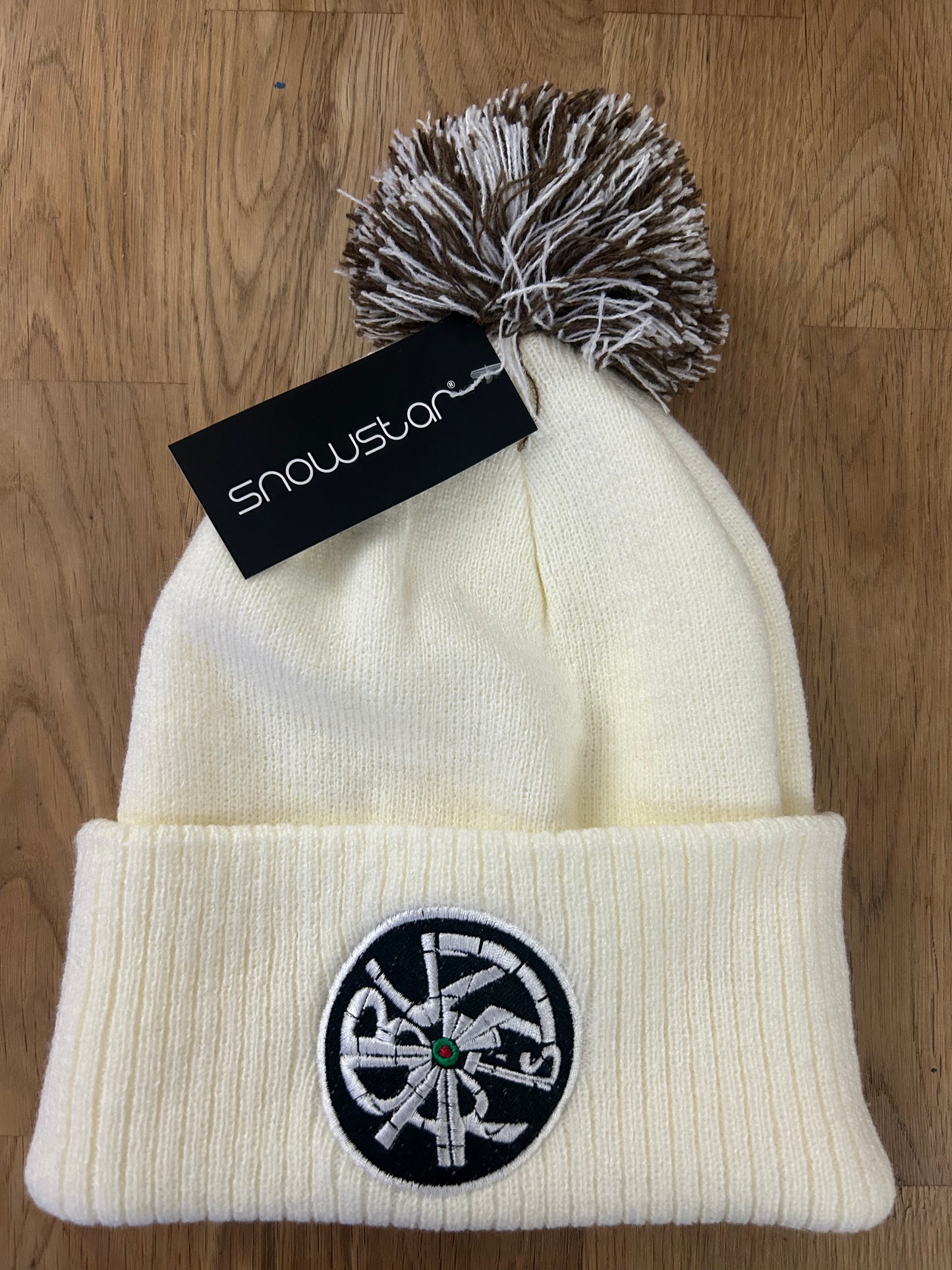 Buzz Darts - Pom Pom Winter Hat - Cream