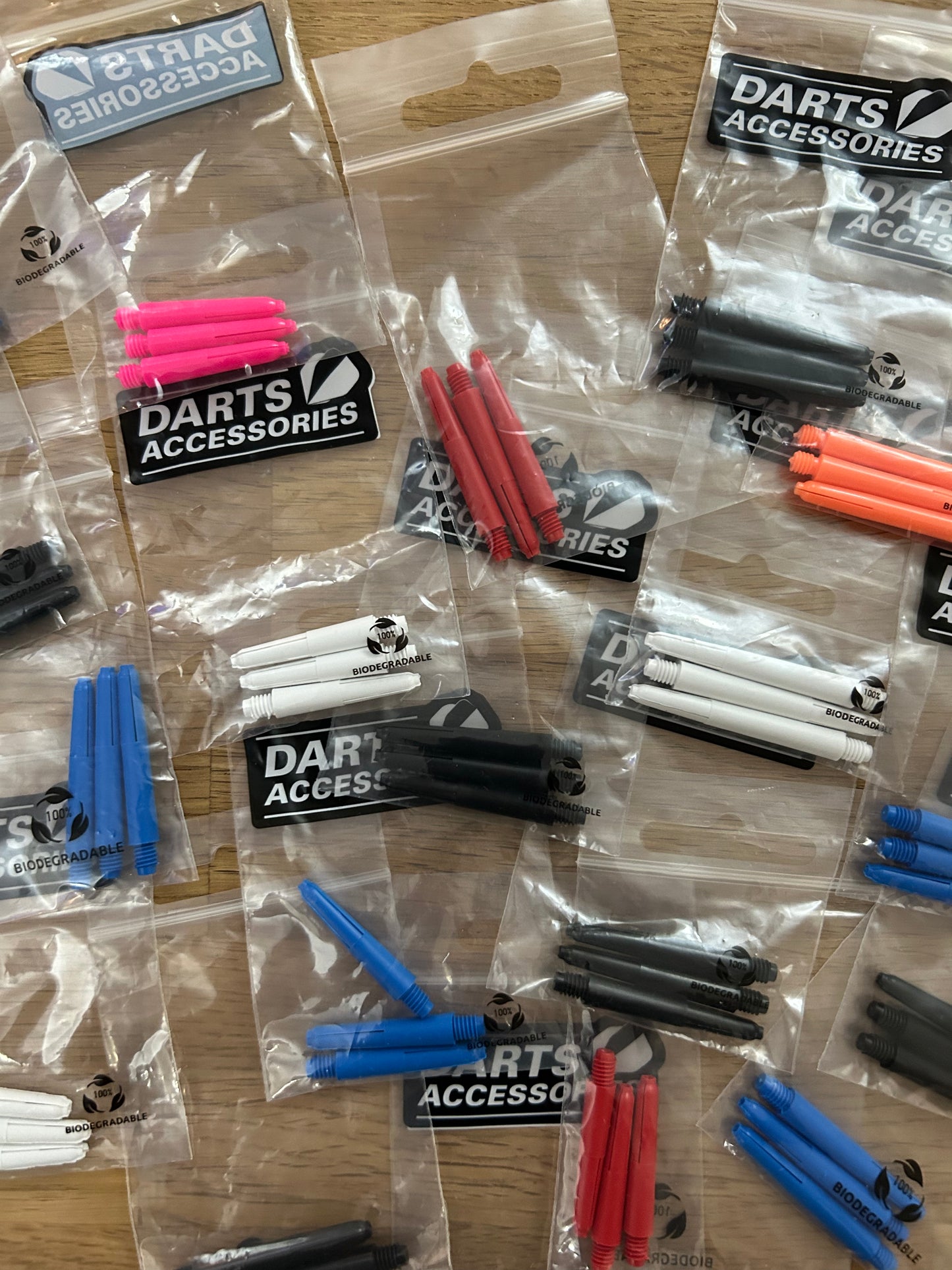 Pub Darts - Stems / Shafts Display - REFILL - 30 sets of stems