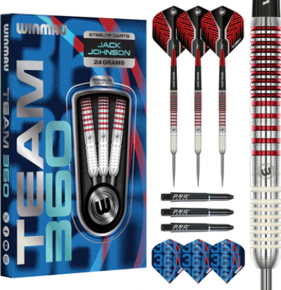 Winmau - Jack Johnson - Steel Tip Dart - 90% Tungsten (STOCK ITEM)