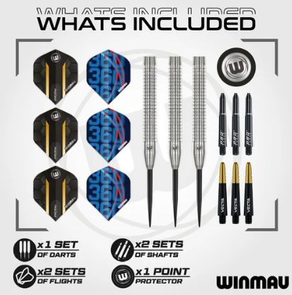 Winmau - Jack Nankervis - Steel Tip Dart - 90% Tungsten (STOCK ITEM)