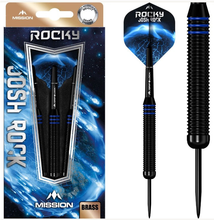 Mission - Josh Rock - Steel Tip Darts - Brass Barrel - 22g