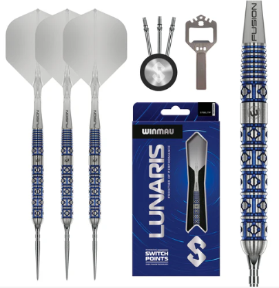Winmau - Lunaris - Parallel - Switch Points- Steel Tip Dart - 90% Tungsten (STOCK ITEM)