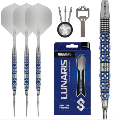 Winmau - Lunaris - Tapered- Switch Points- Steel Tip Dart - 90% Tungsten (STOCK ITEM)