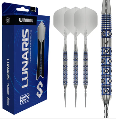 Winmau - Lunaris - Parallel - Switch Points- Steel Tip Dart - 90% Tungsten (STOCK ITEM)