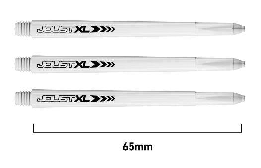 Red Dragon - XL Joust Stems - (Luke Humphries Shafts) - White (STOCK ITEM)