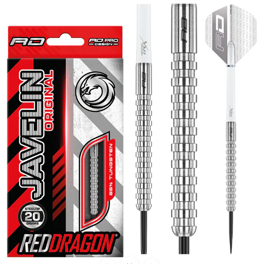 Red Dragon - Javelin - Original - Steel Tip Darts - 85% Tungsten (STOCK ITEM)