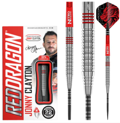 Red Dragon - Jonny Clayton Original 2.0 - Steel Tip Darts - 90% Tungsten (STOCK ITEM)