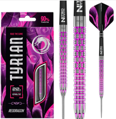 Red Dragon - Tyrian - Steel Tip Darts - 90% Tungsten (STOCK ITEM)
