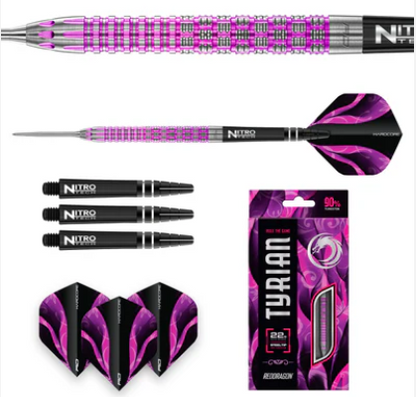 Red Dragon - Tyrian - Steel Tip Darts - 90% Tungsten (STOCK ITEM)